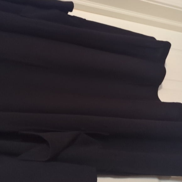 YELETE BLACK LARGE X-LONG CARDIGAN POCKETED DUSTER - Picture 5 of 9